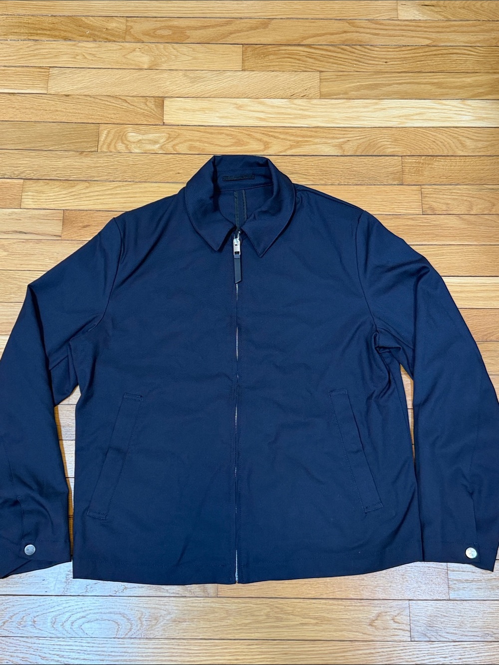 H&M Navy Zip-Up Bomber Jacket